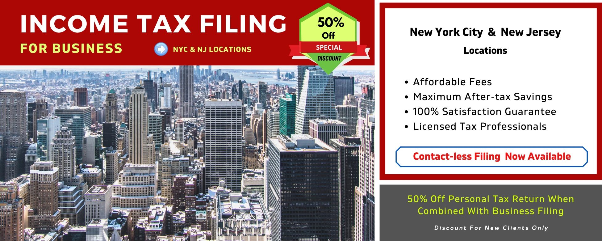Affordable NYC / NJ Business Accountant & Tax Filing